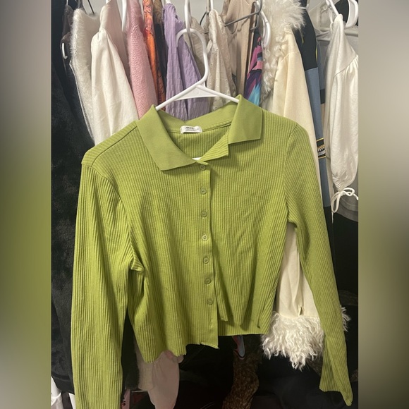 Green corduroy top - Picture 2 of 2